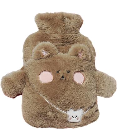 Heated Water Bottle 1000ml | Beaver Hot Water Bottle with Cover | Perfect Gift for Friends & Family | Cozy Hand & Foot Warmer - Buy Online on GoSupps.com