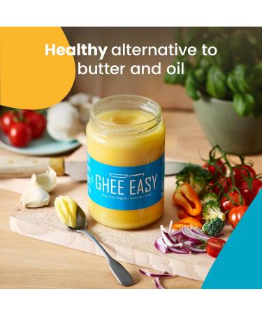 Ghee Easy 1250g Bio Ghee from Grass-Fed Cows - Highly Pure Authentic Ayurvedic Ghee Without Additives - Certified Organic & Biodynamic - Free from Lactose and Gluten - 100% European Plain Ghee 1250g - Buy Online on GoSupps.com