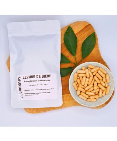 LABKAPS Brewer's Yeast 200 capsules 500mg each 100% vegetable capsule shell - food supplement