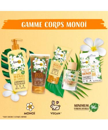 LOVEA - Body Lotion - Mono De Tahiti - Nourishes & Softens - For Very Dry Skin - 96% Natural Origin - Silicone Free - Vegan - Made in France - 250ml - Buy Online on GoSupps.com