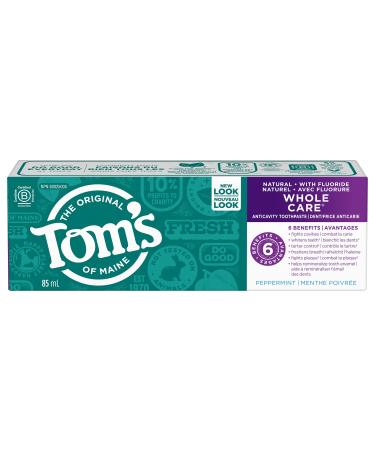 Toms of Maine Whole Care Peppermint Toothpaste 85 ML