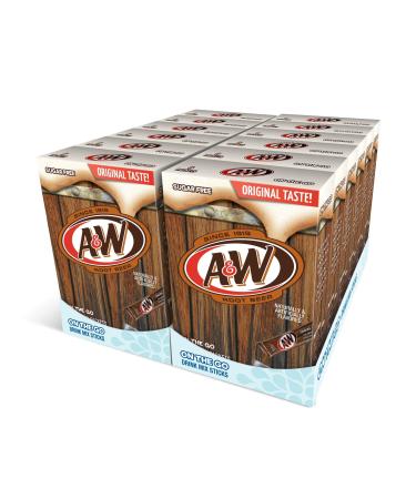 A&W, Root Beer  Powder Drink Mix -6 Count (Pack of 12) Sugar Free & Delicious, Makes 72 flavored water beverages root-beer 6 Count (Pack of 12)