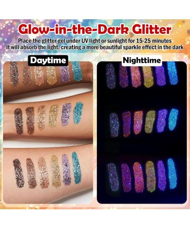  kelav Festival Face Glitter 12 Colors Body Glitter Makeup Festival Outfit Glitter Gel Feminine Makeup Glitter and Accessories for Nail Art Body Clothing Decoration Makeup - Buy Online on GoSupps.com