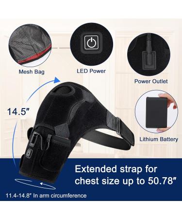 Buy Cordless Shoulder Heating Pad - Portable Electric Heated Wrap for Men & Women - Hot Cold Modes - Left & Right Shoulder - International Shipping Available - Buy Online on GoSupps.com
