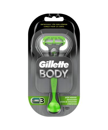 Gillette Body Razor Men Body Razor + 1 Razor Blade with 3-Layer Blade