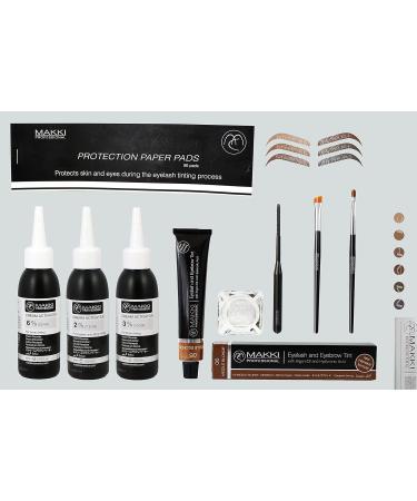  Makki Makki 03 Blue Black Professional Intensive Tint for Eyelashes and Eyebrows with Argan Oil and Hyaluronic Acid 22 ml - Buy Online on GoSupps.com