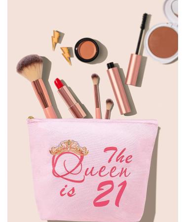 21st Birthday Gifts for Her - Finally 21 Rose Gold Decorations with Mirror and Bag - Perfect Gift for 21 Year Old Women - Buy Online on GoSupps.com