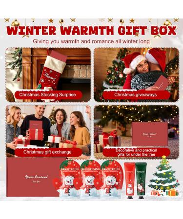  SHOPPGO Set of 2 women's hand masks - Christmas hand cream + 3 Christmas masks - Hand care - Nourishes and moisturizes - Nourishes and hydrates hands - Buy Online on GoSupps.com