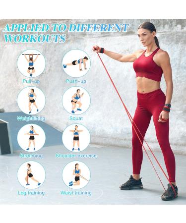 High-Quality Resistance Bands for Strength Training & Body Stretching Pull Up Assistance Bands in Yellow Red Black & Purple | Shop Now - Buy Online on GoSupps.com