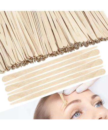 3600 Pieces Wooden Wax Sticks Small Waxing Sticks Wax Applicator Sticks Wood Spatulas Applicator Smooth Craft Sticks for Eyebrow Hair Removal Spa Skin Lip Nose Face