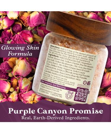 PURPLE CANYON SolSalts Fountain of Youth Bath Salts | Lavender Rose & Cedar Detox Soak with Epsom Salt for Glowing Skin - International Shipping Available - Buy Online on GoSupps.com