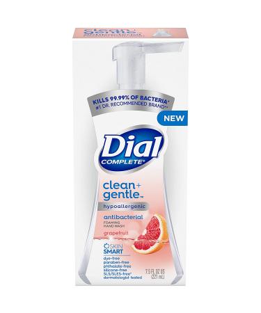 Dial Complete Clean + Gentle Antibacterial Foaming Hand Wash 7.5 fl oz Pack - White Grapefruit - 8 Count - Buy Online on GoSupps.com