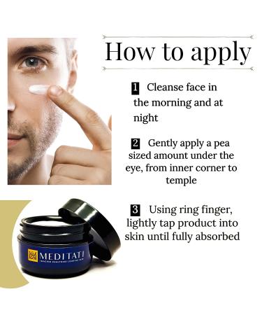 Men's Anti-Aging Eye Treatment | Reduce Crow's Feet, Wrinkles, Dark Circles, and Puffiness | Natural & Organic Ingredients | 0.5 oz - Buy Online on GoSupps.com