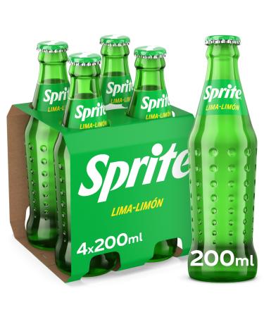 Sprite Lime, Low Sugar & Calorie, 4 Pack 200ml Glass Bottles