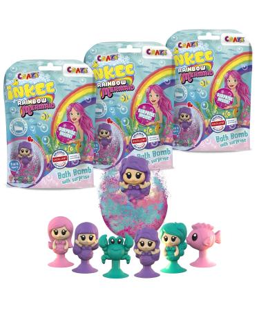 Inke Surprise Mermaid 3 Set Children Bathing Bombs with a surprise 3x magical bath balls with mermaid. - Buy Online on GoSupps.com