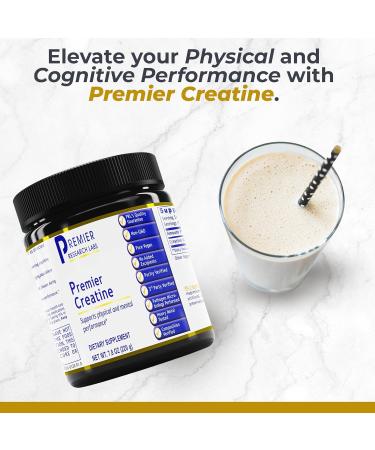 Premier Research Labs Creatine Monohydrate Powder - Vegan Friendly Unflavored 7.8 oz (40 Servings) | Best Creatine for Men & Women | International Shipping Available - Buy Online on GoSupps.com