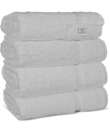 Chakir Turkish Linens Turkish Cotton Luxury Hotel & Spa Bath Towel Set - White (Set of 4) - Buy Online on GoSupps.com