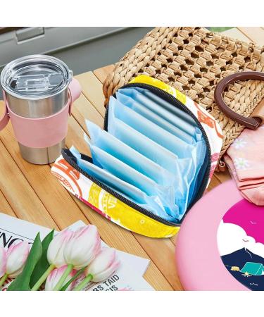 Portable Women's Menstrual Storage Bags - Colorful & Compact Inserts for Teen Girls | Ideal for Tampons & Menstrual Cups - Buy Online on GoSupps.com