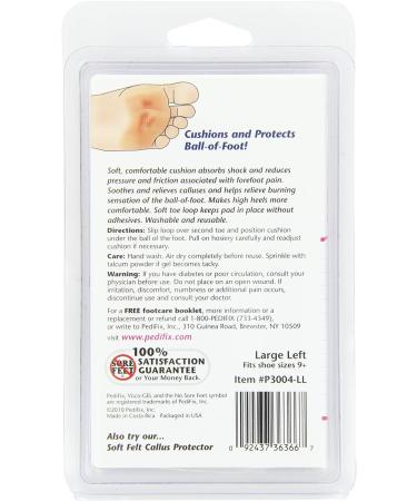 PediFix Visco-Gel Metatarsal Pad w/ Toe Loop - Large Left | Pain Relief & Support - Buy Online on GoSupps.com