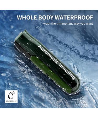 Waterproof Hair Clippers for Men & Kids - Cordless USB Rechargeable Automatic Vacuum Hair Cutting Kit - Mess-Free Green - Buy Online on GoSupps.com