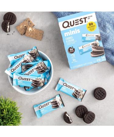 Quest Nutrition Mini Protein Bars Bundle Chocolate Chip Cookie Dough and Cookies & Cream High Protein Low Carb Keto Friendly 14 Count Each - Buy Online on GoSupps.com
