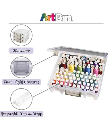 ArtBin 9002AB Super Satchel Thread Box - Portable Craft & Sewing Organizer with Thread Tray - Buy Online on GoSupps.com