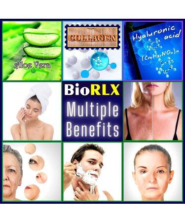 BioRLX 99% Purity Aloe Vera Gel with Collagen and Hyaluronic Acid - 8.5 fl.oz | Moisturizer for Face, Body, Hair | After-Sun & Aftershave Solution - Buy Online on GoSupps.com