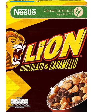 CAIYA Nestle Lion Whole Grain Cereal with Wheat Covered in Chocolate and Caramel 400g - Buy Online on GoSupps.com