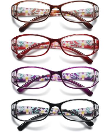 Vevesmundo Women s Vintage Reading Glasses Set - Floral & Cat Designs Diopters 1.0 to 6.0 4 Stylish Colors - Buy Online on GoSupps.com