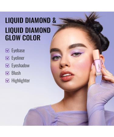 Oulac Liquid Glitter Eyeshadow Pink Eyeshadow Shimmer Eyeshadow & Eyeliner | Sheer Warm Beige with Lime and Pink Sparkle Blendable Eye Make-up Crease Resistant Vegan 5.4g Sugar Rush (04) - Buy Online on GoSupps.com