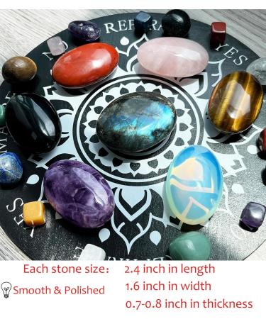 Large Opal Crystal Stone 2.4, 0.7 Thick Palm Worry Crystal for Reiki & Stress Relief - 1PC E - Opalite - Buy Online on GoSupps.com