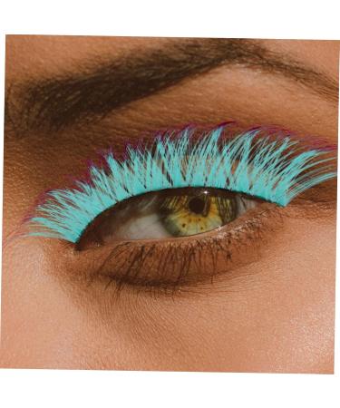 Healeved 5 Pairs Colored False Eyelashes Colors Eye Lashes Fluffy False Eyelashes Colored Cluster Lashes Eyeliner Eyelashes Fake Lashes Individual Fake Eyelashes Kit Imitation - Buy Online on GoSupps.com