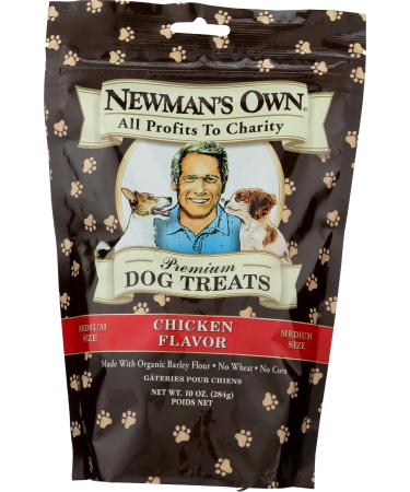 Newman's Own Organic Dog Treats, for Medium Size Dogs, Chicken, 10 oz