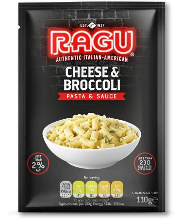 Tomato Onion & Herb Pasta & Sauce 110g x2 with Cheese & Broccoli Pasta & Sauce 110g x2 & Chicken & Mushroom Pasta & Sauce 110g x2 - Bundle Consisting of Ragu 6 Pack - Buy Online on GoSupps.com