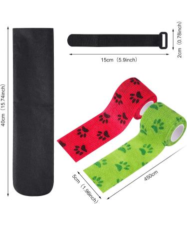 Pinenuts Dog Paw Protector Waterproof Anti-Slip Dog Shoes Protective Sock + 2 Rolls Pet Vet Wrap + 4 pcs Skid-proof Set (10cm/40cm) - Buy Online on GoSupps.com