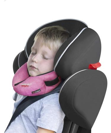 SANDINI SleepFix Kids Outlast Child Neck Pillow - Pink | Supportive Cushion for Car, Bike, Travel | Temperature Regulation | Prevents Head Tilting - Buy Online on GoSupps.com