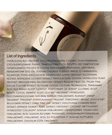 KOY Solid Volume Ampoule with Face Roller Spatula - 71% Protein Base for Wrinkle Reduction & Elasticity - Unique Texture - 1.18 fl.oz - Buy Online on GoSupps.com