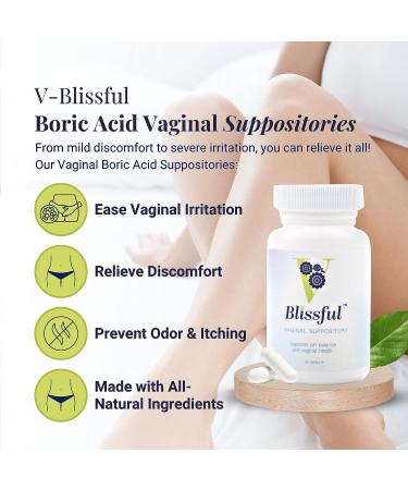 Boric Acid Suppositories for Yeast Infections & pH Balance - Women's Hygiene Essentials - Buy Online on GoSupps.com