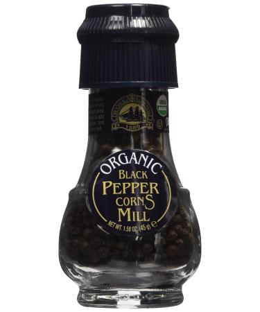 Drogheria & Alimentari Organic Black Pepper Corns Mill 1.59 oz (Pack of 2)