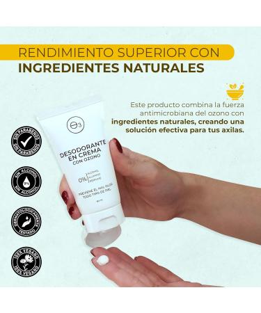 Ozono D'OR D odorant cr me 100 % naturel bio avec ozone neutralisant les bact ries sans aluminium ni parab nes sans parfum pour femme et homme peau sensible contr le des mauvaises odeurs 50 ml - Buy Online on GoSupps.com