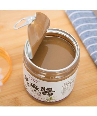 Sinofarms Pure Tahini Sesame Paste 9oz - Unhulled Ground Tahini for Hummus - Vegan, Organic, Unsalted - Buy Online on GoSupps.com