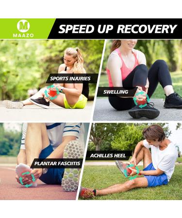 MAAZO Ankle Brace for Plantar Fasciitis Relief - Adjustable Compression Wrap for Men & Women - Achilles Tendon Support Strap - Single - Buy Online on GoSupps.com