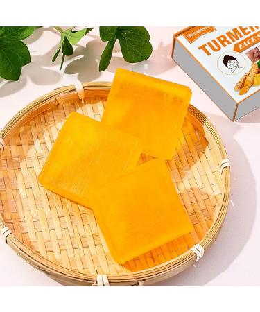 Natural Turmeric Soap Bar for Dark Spots | Vitamin C Face & Body Wash | Cooling & Moisturizing Skincare - Buy Online on GoSupps.com