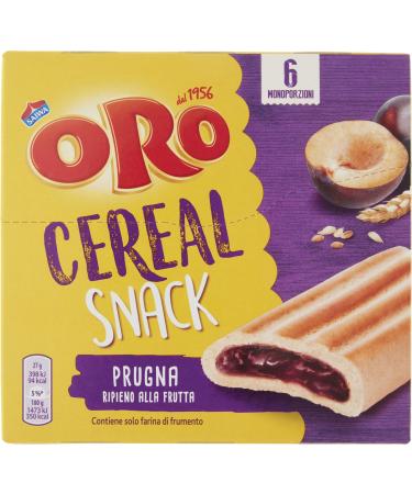 SAIWA GOLD Oro Saiwa Cereal Snack Prugna cereal cookies with plum filling biscuits biscuits 162g