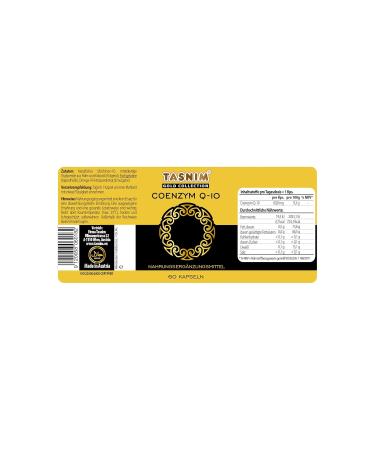 Buy Tasnim Coenzyme Q10 - 60 Capsules | Premium Quality Supplement for Energy & Heart Health - Fast International Shipping - Buy Online on GoSupps.com