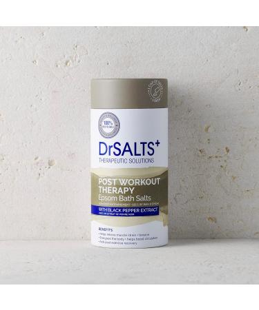 Dr Salts+ 100% Epsom Bath Salts with Black Pepper & Essential Oils | Post Workout Therapy for Muscle Recovery | 750g Pack of 1 - Buy Online on GoSupps.com