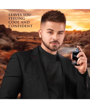 Voyage for Men Eau De Parfum - Sophisticated Male Fragrance Composition of bergamot Pepper Lavender Star Anise & Nutmeg - Base of Peppery & Vanilla - Go-To Daily Scent - Elegant 100ml Bottle - Buy Online on GoSupps.com