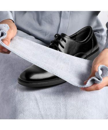 ZJoey 12 Pcs Shoe Shine Sponge Instant Shine Leather Shoe Polish with Shoe Cleaning Cloths for Shoe Boot Furniture Jacket Leather Care(Style F) 12 Pcs Style F - Buy Online on GoSupps.com