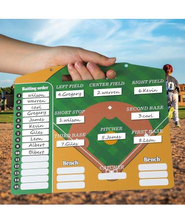 Geyee 34 Pcs Magnetic Dugout Coaching Board Baseball Include 30 Lineup Cards Magnetic Baseball Lineup Board Softball Lineup Board for Dugout  2 Snap Hooks and Pen for Dugout Display Baseball Simple - Buy Online on GoSupps.com