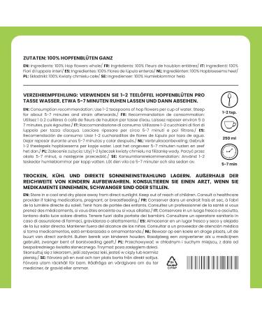 Alpi Investment OOD Whole hop blossoms 125g from Alpi Nature dried hop blossoms hop tea hop blossom tea herbal tea 125G 1250 - Buy Online on GoSupps.com